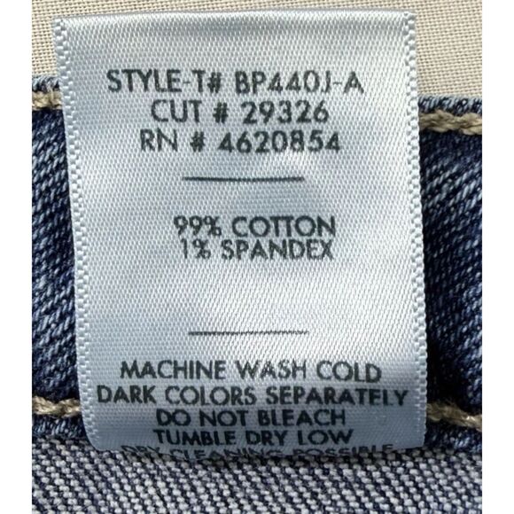 Just Black Denim Wide Leg High Rise Blue Jeans Womens 30 (Fit 29x28) Made in USA - Picture 11 of 11